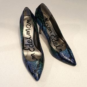 Sam Edelman Zola Snakeskin Print Heels